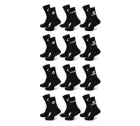 OZABI Chaussettes SPORT LOTTO CREW - Pack de 12 Paires- 5614X12 NOIR- 43/46