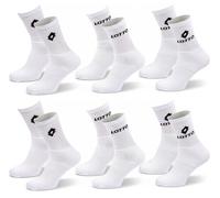 OZABI Chaussettes SPORT LOTTO CREW - Pack de 6 Paires- 5714X6 BLANC- 43/46