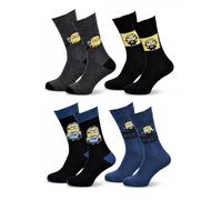 OZABI Minions - Chaussettes Homme Licence Pack (Lot) - 4 Paires 3667A - 39/42