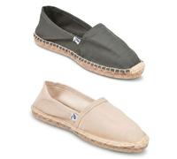 OZABI Pack 2 Paires Espadrilles Homme Semelle Corde Jute MBSX2 GRIS TAUPE 42
