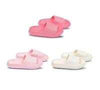 OZABI Pack 3 Claquettes Fille Glitter Paillettes - Beige Rose Fuchsia
