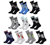 OZABI - Pack de Chaussettes Adulte Licence Fantaisies-Assortiment modèles photos selon arrivages- Pack de 10 Paires homme Licence Mix 43/46