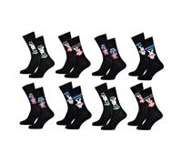 OZABI - Pack de Chaussettes Adulte Licence Fantaisies-Assortiment modèles photos selon arrivages- Pack de 8 Paires LAPINS CRETINS 5762 39/42