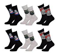 OZABI - Pack de Chaussettes Adulte Licence Fantaisies-Assortiment modèles photos selon arrivages- Pack de 6 Paires AVENGERS 2765 39/42