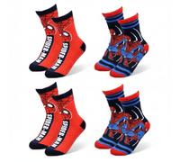 OZABI Pack de Chaussettes Antidérapantes Enfant MARVEL SPIDER-MAN (Lot de 4)- 1147X4ABS- 31/35