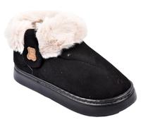 OZABI PANTOUFLE Bottine Intérieure Femme Fourrée - MD9699 NOIR- 38/39