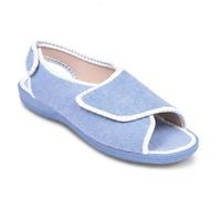 OZABI-Pantoufle Sandale Femme Eponge Double Scratch Fabriquee en Espagne SD9923 BLEU 37