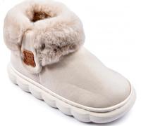 OZABI Pantoufles Bottines Fille Chaudes et Légères- MP9760 BEIGE- 28/29