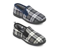 OZABI Pantoufles Charentaises Homme Pack de 2 Paires Semelle Antidérapante