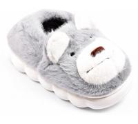 OZABI Pantoufles Enfant Animaux 3D Ultra Douces- MP9758 GRIS- 26/27