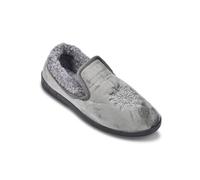 OZABI Pantoufles Femme Velours Charentaises Chaudes Antidérapantes K88R11F GRIS 40