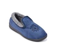 OZABI Pantoufles Femme Velours Charentaises Chaudes Antidérapantes K88R11F MARINE