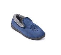 OZABI Pantoufles Femme Velours Charentaises Chaudes Antidérapantes K88R11F MARINE 36
