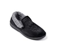OZABI Pantoufles Femme Velours Charentaises Chaudes Antidérapantes K88R11F NOIR 36