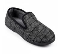 OZABI Pantoufles Homme Type Charentaise Confort & Chaleur - Intérieur Feutrine Douce - Semelle Caoutchouc Semi-Rigide Antidérapante - Excellent Rapport Qualité Prix - Marine, Gris, Marron, Noir