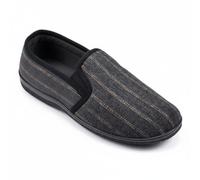 OZABI Pantoufles Homme Type Charentaise Confort & Chaleur - Intérieur Feutrine Douce - Semelle Caoutchouc Semi-Rigide Antidérapante - Excellent Rapport Qualité Prix - Marine, Gris, Marron, Noir