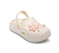 OZABI Sabot Enfant EVA Moelleux - 2 Pin's Décoratifs - Lanière Pivotante SP9044 BEIGE 26/27