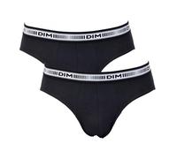OZABI - Slips DIM Homme en Coton Stretch Ultra Confort -Assortiment modèles Photos Selon arrivages- Pack de 2 Slips Coton 3D Flex Noir S