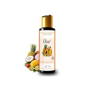 Ozaé Huile de Massage Comestible Gourmande - Naturelle, Sucrée, Fabriquée en France 100 ml - Au choix : Bonbon Fraise - Bonbon Banane - Fruits exotiques ou Pomme verte (Fruits exotiques)
