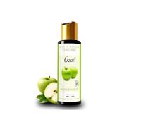 Ozaé Huile de Massage Comestible Gourmande - Naturelle, Sucrée, Fabriquée en France 100 ml - Au choix : Bonbon Fraise - Bonbon Banane - Fruits exotiques ou Pomme verte (Pomme verte)