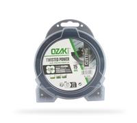 OZAKI Bobine de fil nylon hélicoïdal OZAKI 507508, Ø2 mm, Longueur 15 m, Twisted Power Silent Line