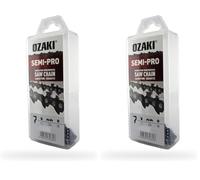 OZAKI - Chaîne Tronçonneuse 1/4 LP E56 Mini - Jauge 1,1 mm (0,043") - Profil de Gouge Semi-Carré - 56 Entraîneurs - 25 cm (Lot de 2)