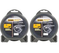 OZAKI - Fil Nylon Hélicoïdal TWISTED POWER SILENT LINE - Ø 2,4mm - L 44m - Fil Aérodynamique - Réduit Le Bruit & Les Vibrations (Lot de 2)