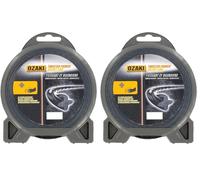 OZAKI - Fil Nylon Hélicoïdal TWISTED POWER SILENT LINE - Ø 2,7mm - L 15m - Fil Aérodynamique - Réduit Le Bruit & Les Vibrations (Lot de 2)