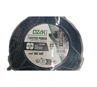 OZAKI - Fil Nylon Hélicoïdal TWISTED POWER SILENT LINE - Ø 3,3mm - L 23m - Fil Aérodynamique - Réduit Le Bruit & Les Vibrations, Noir