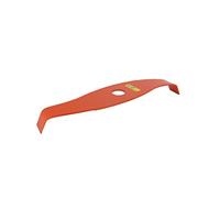 GREENSTAR - Lame 2 Dents Pour Débroussailleuse - Spéciale Ronces - Profil Courbe Réduisant le Bruit - Lame Orange Haute Visibilité - Largeur de Coupe : 315 mm - Epaisseur 3 mm - Alésage : 25,4 mm