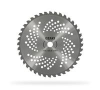 GREENSTAR - Lame 40 Dents Pour Débrousailleuse - Dents à Pointe Carbure - Largeur de Coupe : 255 mm - Epaisseur 1,3 mm - Alésage 20 mm