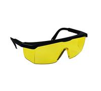 OZAKI - Lunettes De Protection Vision+ - Verres Jaunes - Modèle Professionnel - Branches Réglables & Téléscopiques - Norme EN166 F - Débroussailleuse & Bricolage