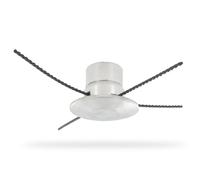 OZAKI Tête à 2 ou 4 fils OZAKI 18077 pour débroussailleuse, Pour fils de Ø 3,3 à 4,7 mm, Universelle, Aluminium