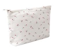 OZAOZ Trousse de maquillage pour femme, trousse de toilette de voyage avec fermeture éclair, grande capacité, trousse de toilette de voyage pour femmes et filles, Fleur-C, Trousse de maquillage