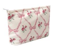 OZAOZ Trousse de maquillage pour femme, trousse de toilette de voyage avec fermeture éclair, grande capacité, trousse de toilette de voyage pour femmes et filles, Fleur B, Trousse de maquillage