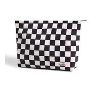 OZAOZ Trousse de maquillage pour femme, trousse de toilette de voyage avec fermeture éclair, grande capacité, trousse de toilette de voyage pour femmes et filles, Fleur - V, Trousse de maquillage