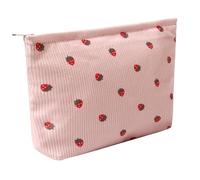 OZAOZ Trousse de maquillage pour femme, trousse de toilette de voyage avec fermeture éclair, grande capacité, trousse de toilette de voyage pour femmes et filles, Fleur H, Trousse de maquillage