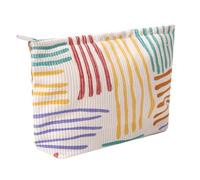 OZAOZ Trousse de maquillage pour femme, trousse de toilette de voyage avec fermeture éclair, grande capacité, trousse de toilette de voyage pour femmes et filles, Fleur R, Trousse de maquillage