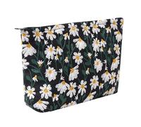 OZAOZ Trousse de maquillage pour femme, trousse de toilette de voyage avec fermeture éclair, grande capacité, trousse de toilette de voyage pour femmes et filles, Flower-K, Trousse de maquillage