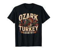 Ozark Turkey Country Wild Hunting Patrimoine Vintage Badge T-Shirt