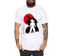 Ozaru Moon - T-Shirt pour Homme Son Ruffy Luffy Naruto Saitama One Dragon Master Goku Ball Vegeta Turtle Roshi Piece Golds DB, Größe2:X-Large, Farbe2:Blanc