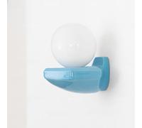 OZBMA Applique Murale en céramique élégante, luminaire décoratif d'intérieur avec Abat-Jour Globe en Verre Blanc Laiteux, Lampe crème de Style Japonais Bauhaus pour Chambre à Coucher, café, G4 ()