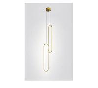OZBMA Applique Murale LED Moderne - Lampe d'intérieur élégante pour Salon et Chambre, Compatible AC220V, luminaire Suspendu stylé, décoration Chic pour la Maison (doré, 2 têtes, Blanc Chaud)