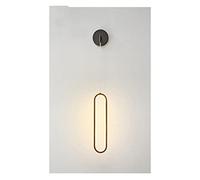 OZBMA Applique Murale LED Moderne - Lampe d'intérieur élégante pour Salon et Chambre, Compatible AC220V, luminaire Suspendu stylé, décoration Chic pour la Maison (Noir et Blanc Chaud)