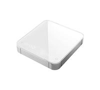 OZBMA Balance de Cuisine électronique Miroir Blanc/Noir, minuterie Automatique intégrée, Balance Intelligente pour café Expresso (Bois de Noyer (Blanc)