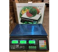 OZBMA Balance électronique numérique de précision, Plate-Forme de calcul des Prix en Acier Inoxydable avec écran LCD pour la Cuisine
