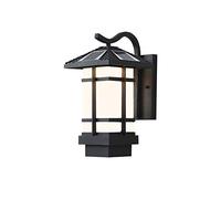 OZBMA Lampes murales LED extérieures, lanternes et lanternes d'intérieur, résistantes à l'eau et à la Pluie, étanches IP55, pour Jardin communautaire et Porche, Finition Noire.
