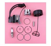 OZBMDHXLSD Kit Bobine d'allumage, Piston 35 mm, Bougie d'allumage et Bouchon de réservoir Compatible avec Le Moteur de débroussailleuse/Tondeuse à Gazon 4 Temps GX25.