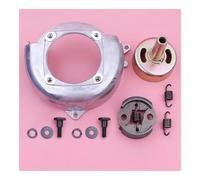 OZBMDHXLSD Kit de Couvercle de Ventilateur de Tambour d'embrayage 9T Compatible avec Le Moteur de Tondeuse GX25, pièce détachée 19611-Z0H-000 22000-ZM3-003, Comprenant Boulon, rondelle et Ressort.