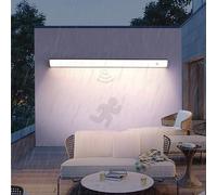 OZBME Applique Murale d'extérieur Moderne avec détecteur de Mouvement IP65 étanche Longue Bande Murale pour Patio Salon et Jardin 90 cm lumière Froide (lumière Neutre 90 cm)